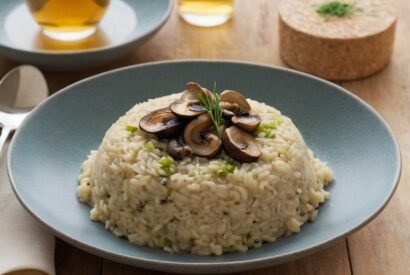 Thumbnail for Risotto aux poireaux et champignons